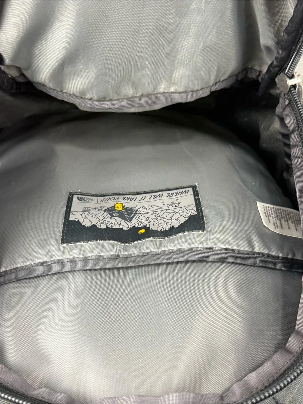 The North Face Jester Backpack Mint/Black Zip External Pockets